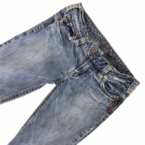 Silver Womens distressed Jeans sz 28 Boot Cut - Picture 3 of 8